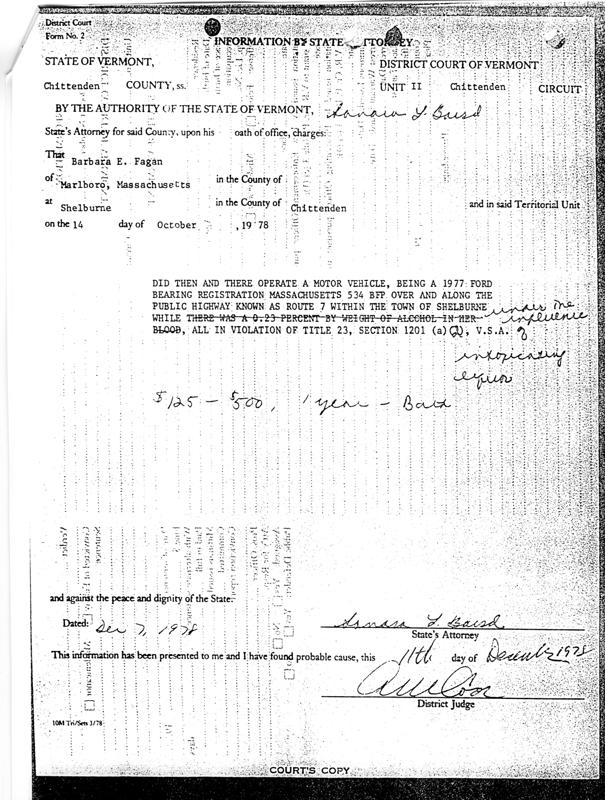 Barbara Kurth DUI #1 10/14/78 Page 2 of 3
