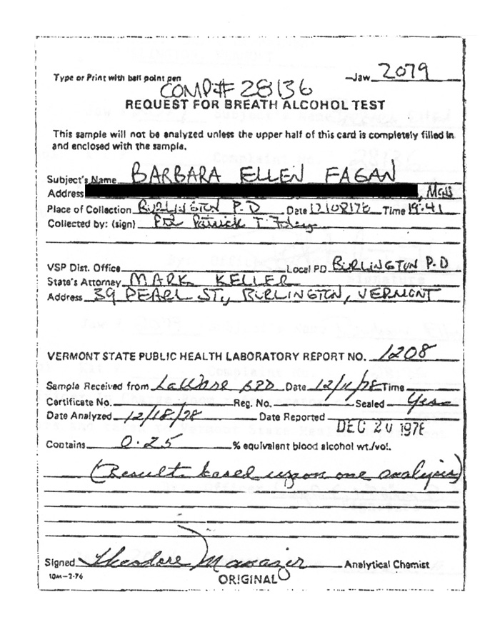 Barbara Kurth DUI #2 12/08/78 Page 2 of 7