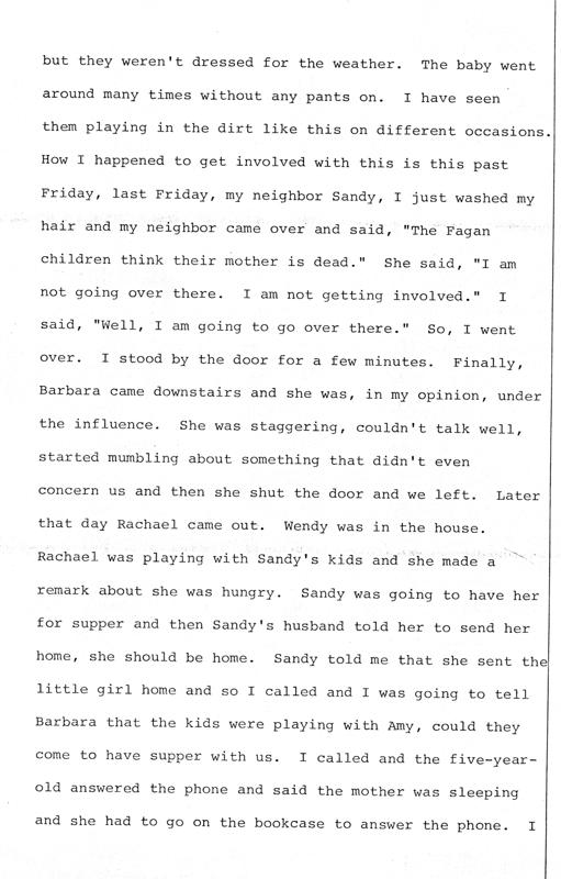 Helenmary Wilk and Sandra LaBombard (neighbors of Barbara Kurth)  Page 2 of 7