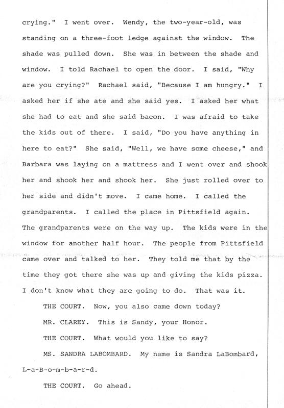 Helenmary Wilk and Sandra LaBombard (neighbors of Barbara Kurth)  Page 5 of 7