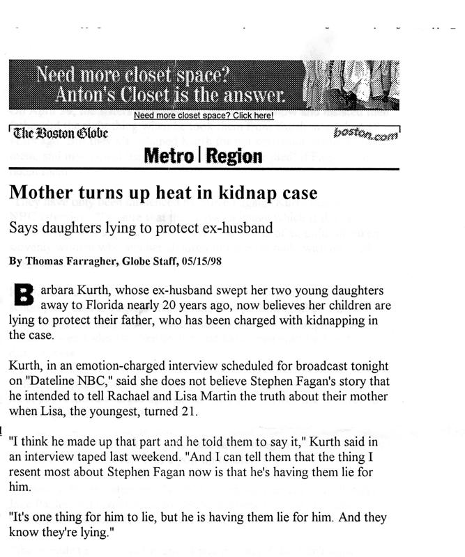 Boston Globe 05/15/98 Page 1 of 1