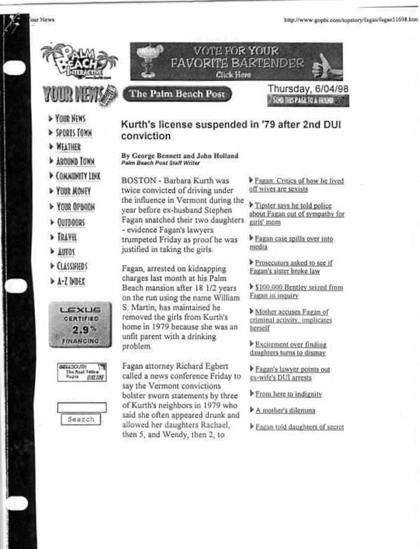 Palm Beach Post 06/04/98 Page 1 of 3