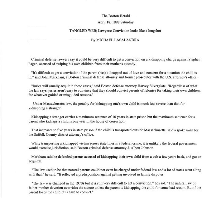 Boston Herald 04/18/98 Page 1 of 1