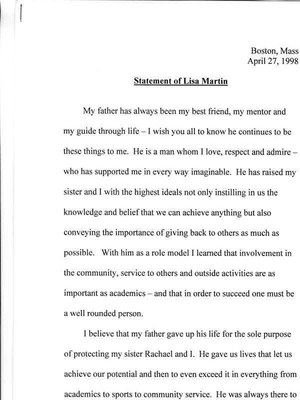 Lisa Martin's Statement 04/27/98 Page 1 of 3