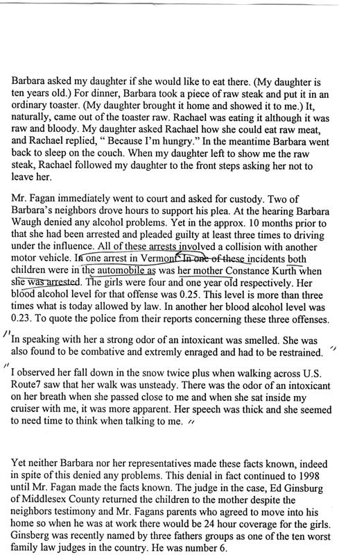 Fact sheet on Stephen Fagan case 1999 Page 3 of 4